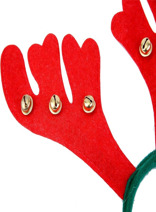 Sesonby Santa Claus headband birthday party favors costume Christmas Santa Headband Christmas Party Props CHRISTMAS HEADBAND Red (Reindeer Red 1 Pcs) - Image 3